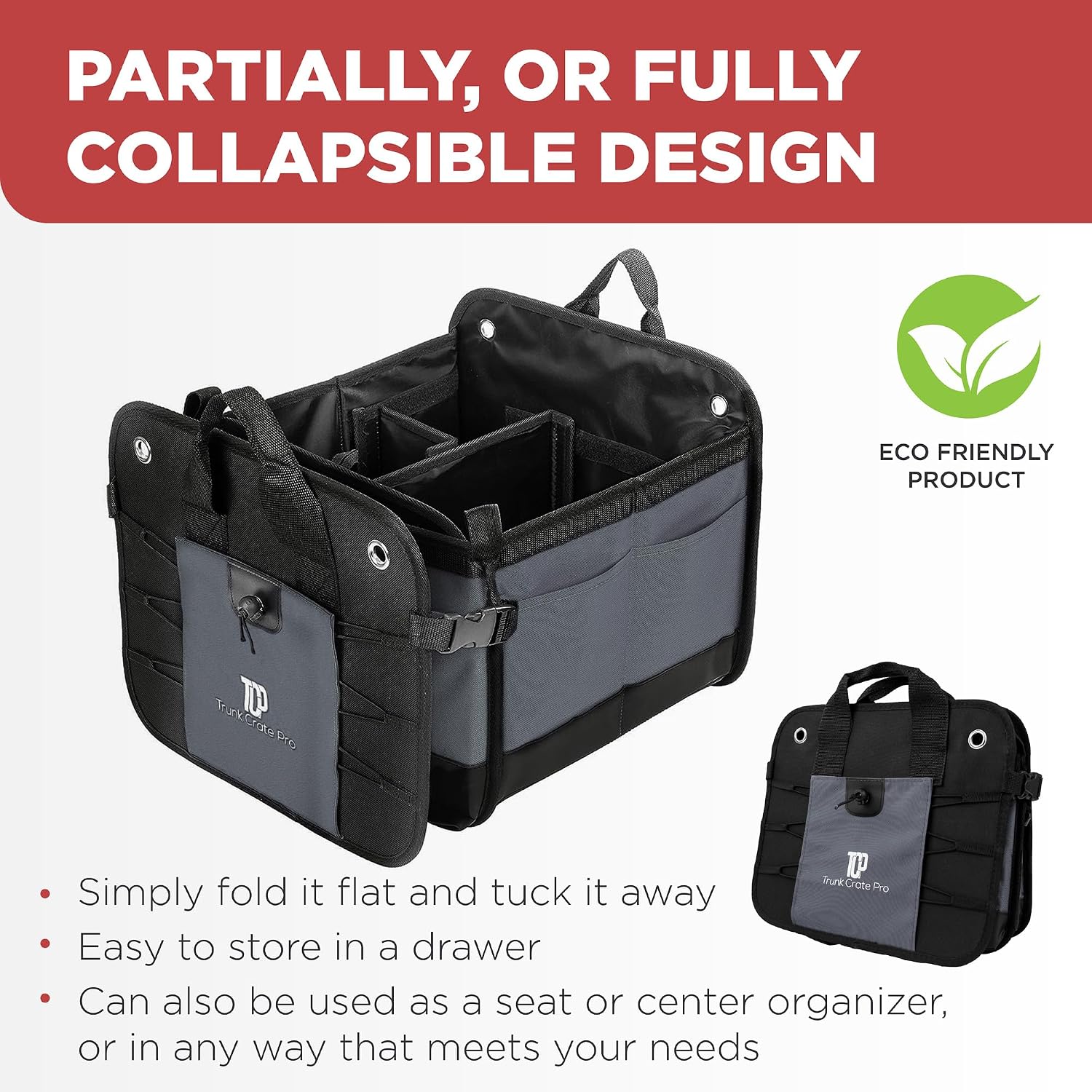 Thumbnail 4 de TRUNKCRATEPRO Trunk Organizer Large, Adjustable Compartments