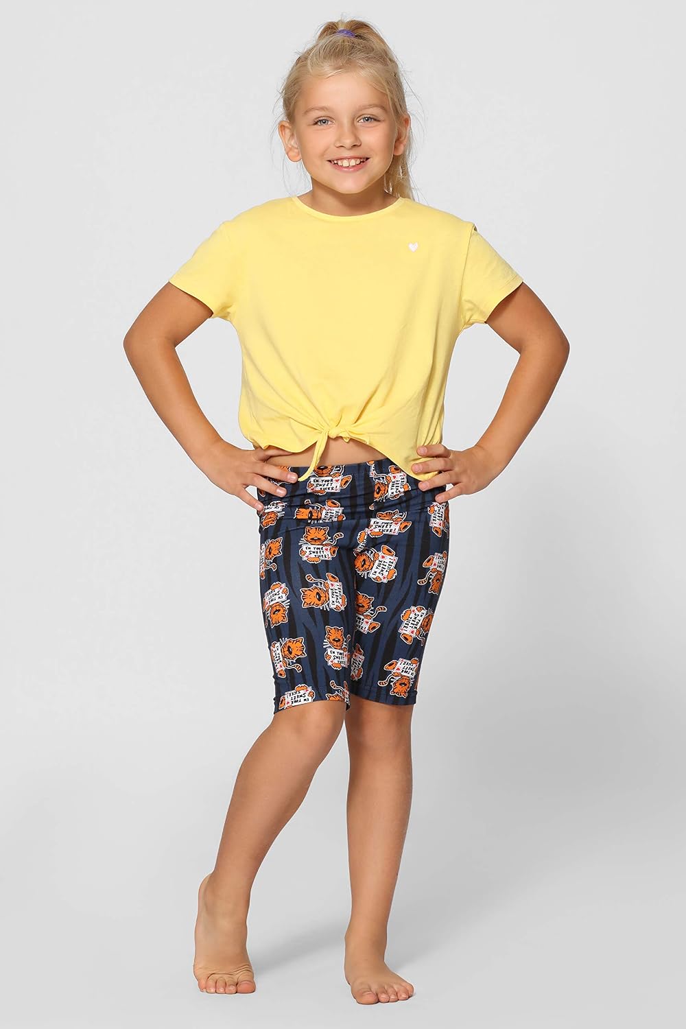 Thumbnail 2 de Legging court en coton enfant Merry Style MS10-406 pour sport et été