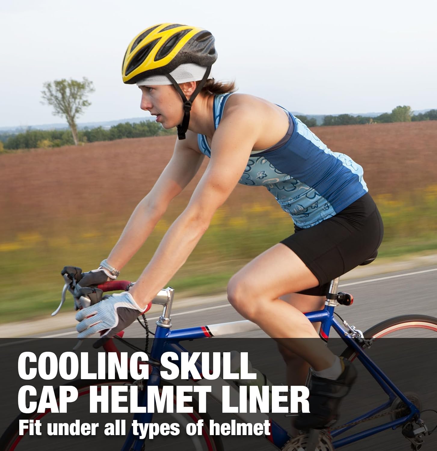 Detalle de MELASA Cooling Skull Caps Helmet Liner (Lightweight Mesh Sweat Liner)