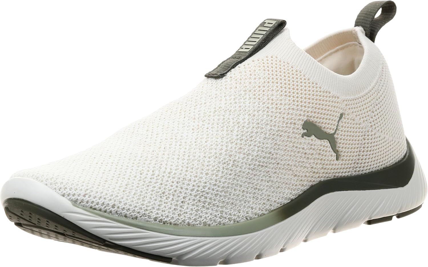 Detalle de Puma Damen Softride Mayve Laufschuhe in Warmweiß-Gold-Schwarz (EU 42)