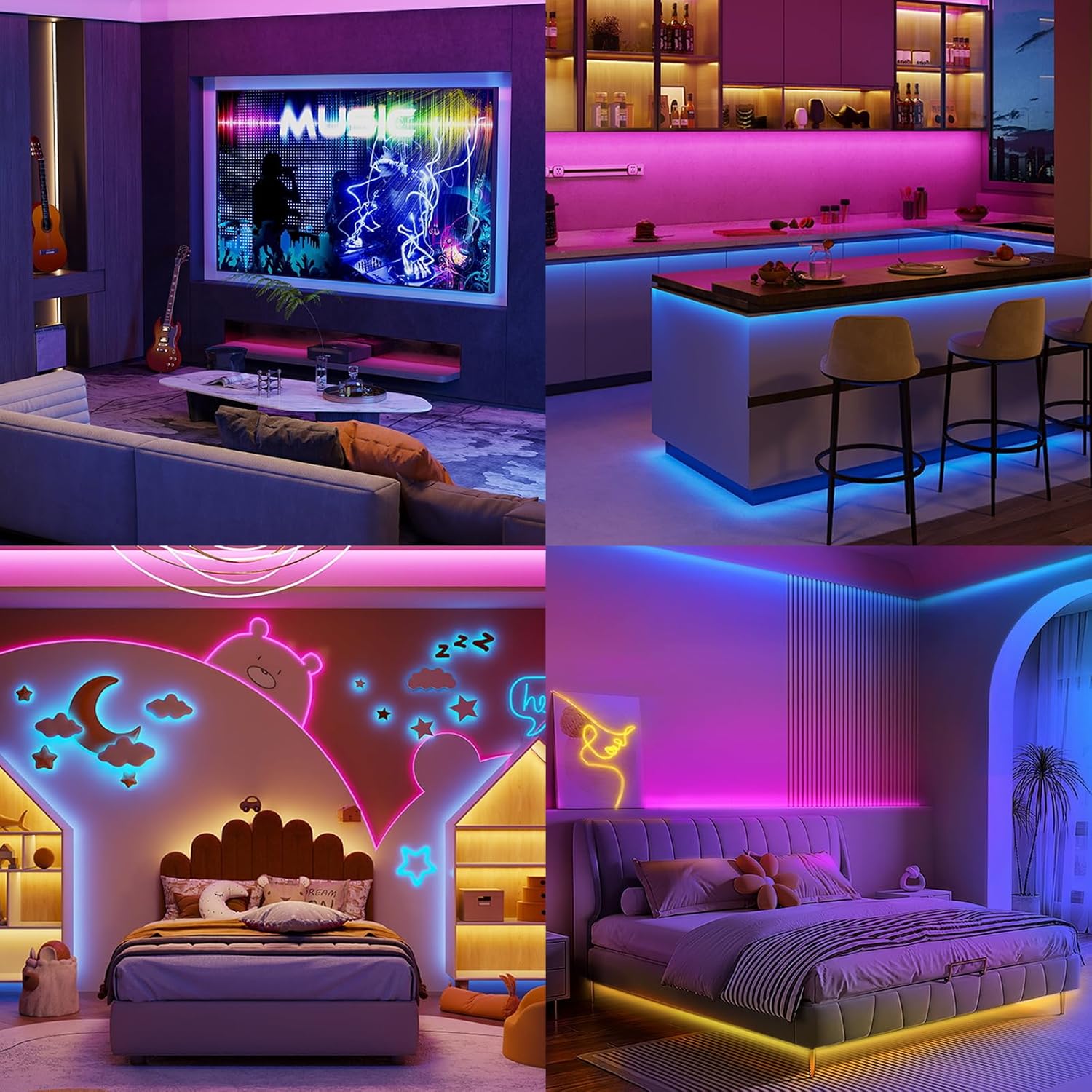 Thumbnail 5 de HOVVIDA LED Strip 20M WiFi 600 LEDs