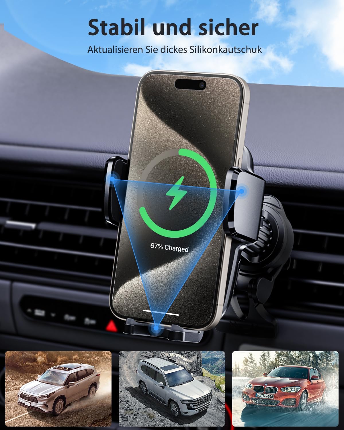 Thumbnail 1 de KPON 15W Handyhalterung Auto