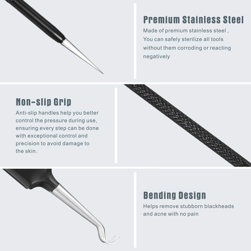 Detalle 2 de Blackhead Remover Pimple Popper Tool Kit 6 Piece