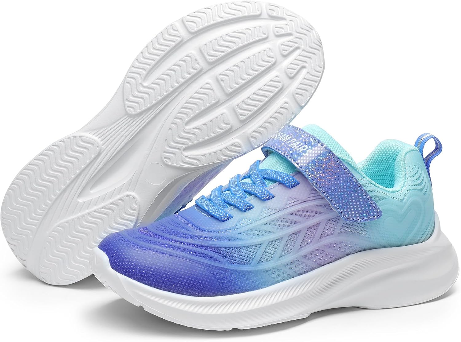 Detalle de DREAM PAIRS Girls Kids Tennis Sparkle Ease Lightweight Sneakers