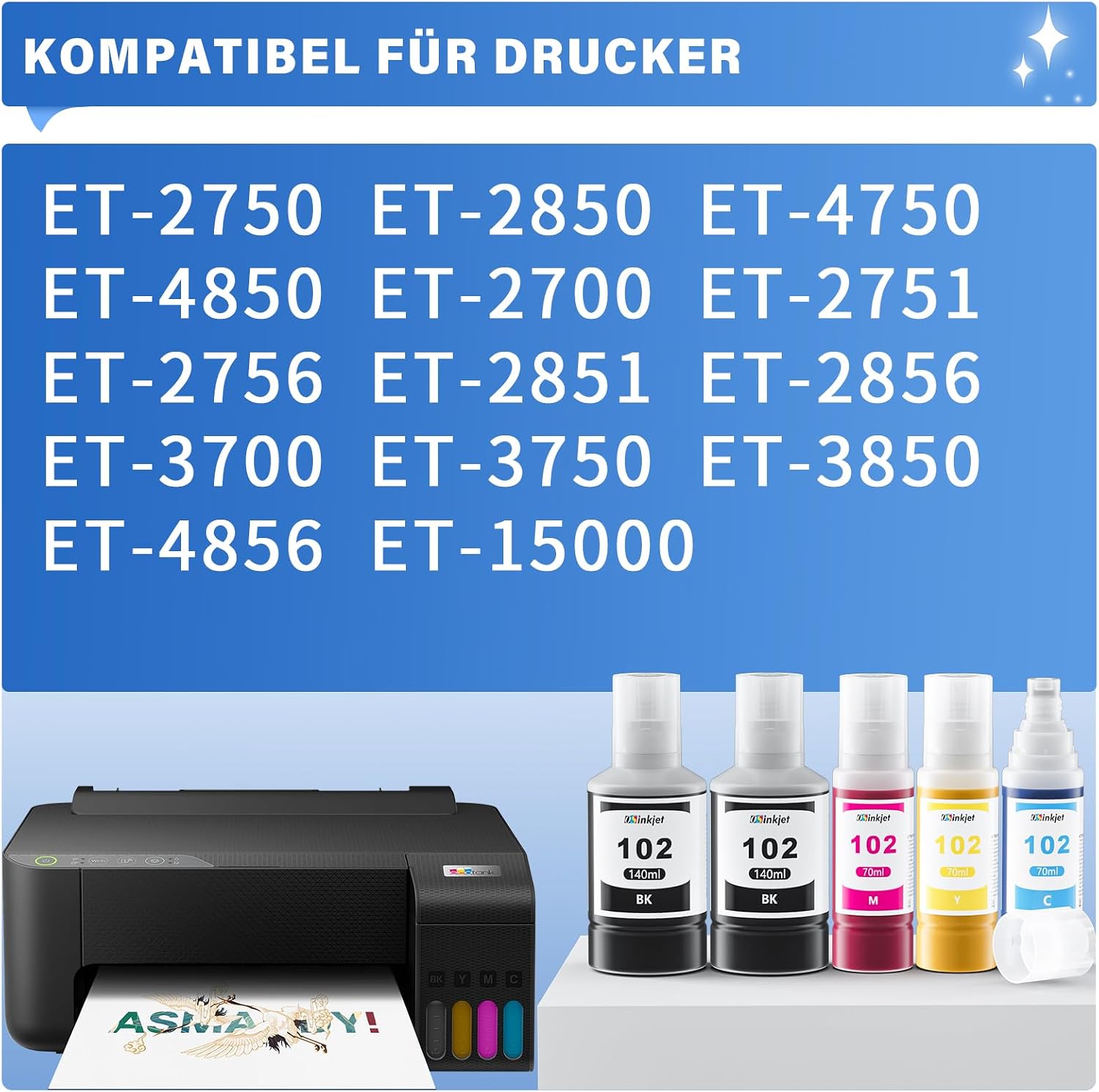 Detalle 2 de Osinkjet Tinte 102 1400 ml 🖨