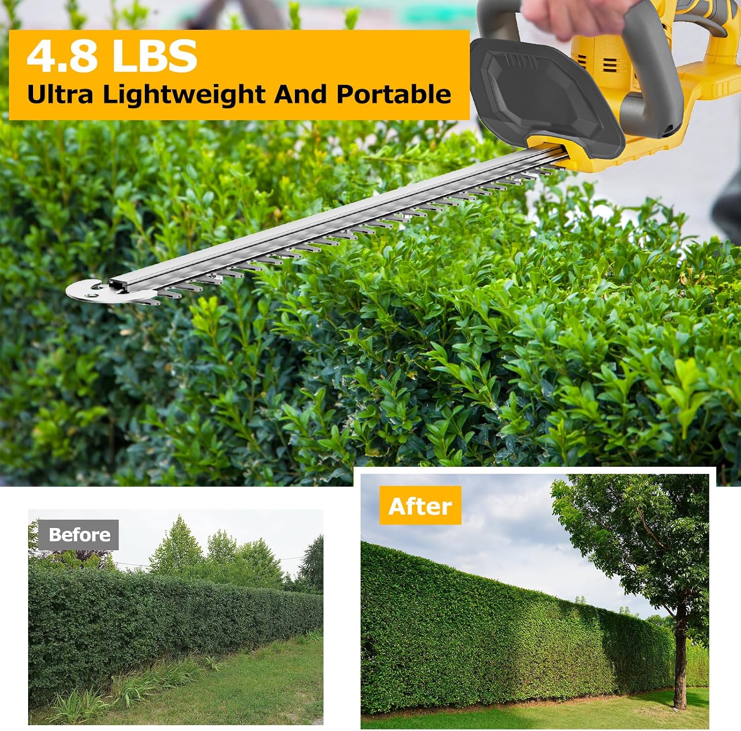 Thumbnail 4 de Crtbelfy cordless hedge trimmer 22-inch blade