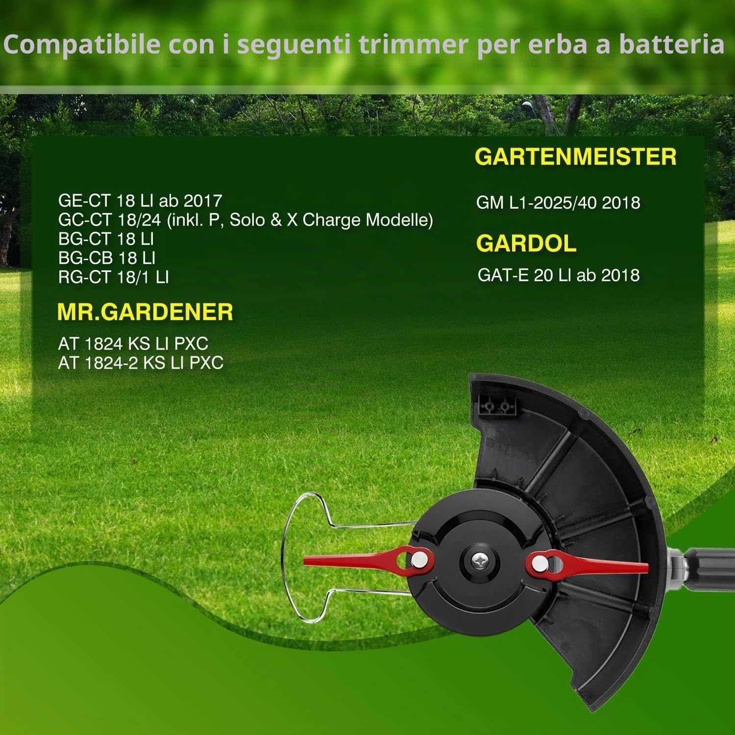 Thumbnail 5 de Upgrade: Disco da taglio a doppio supporto per tagliaerba a batteria Einhell (20 lame) – FourShow