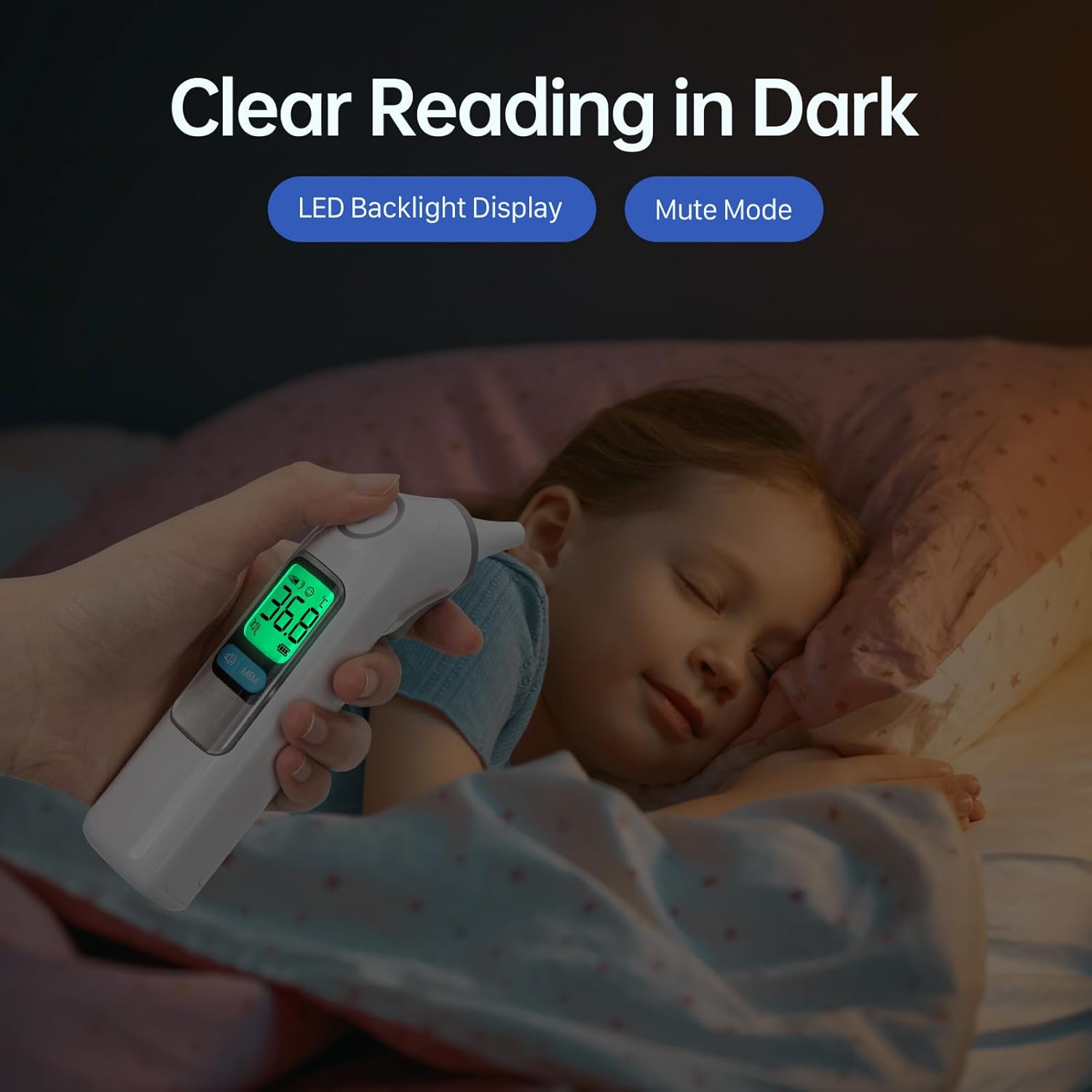 Thumbnail 6 de Ear Thermometer 30‑Memory 3‑Colour Fever Alert