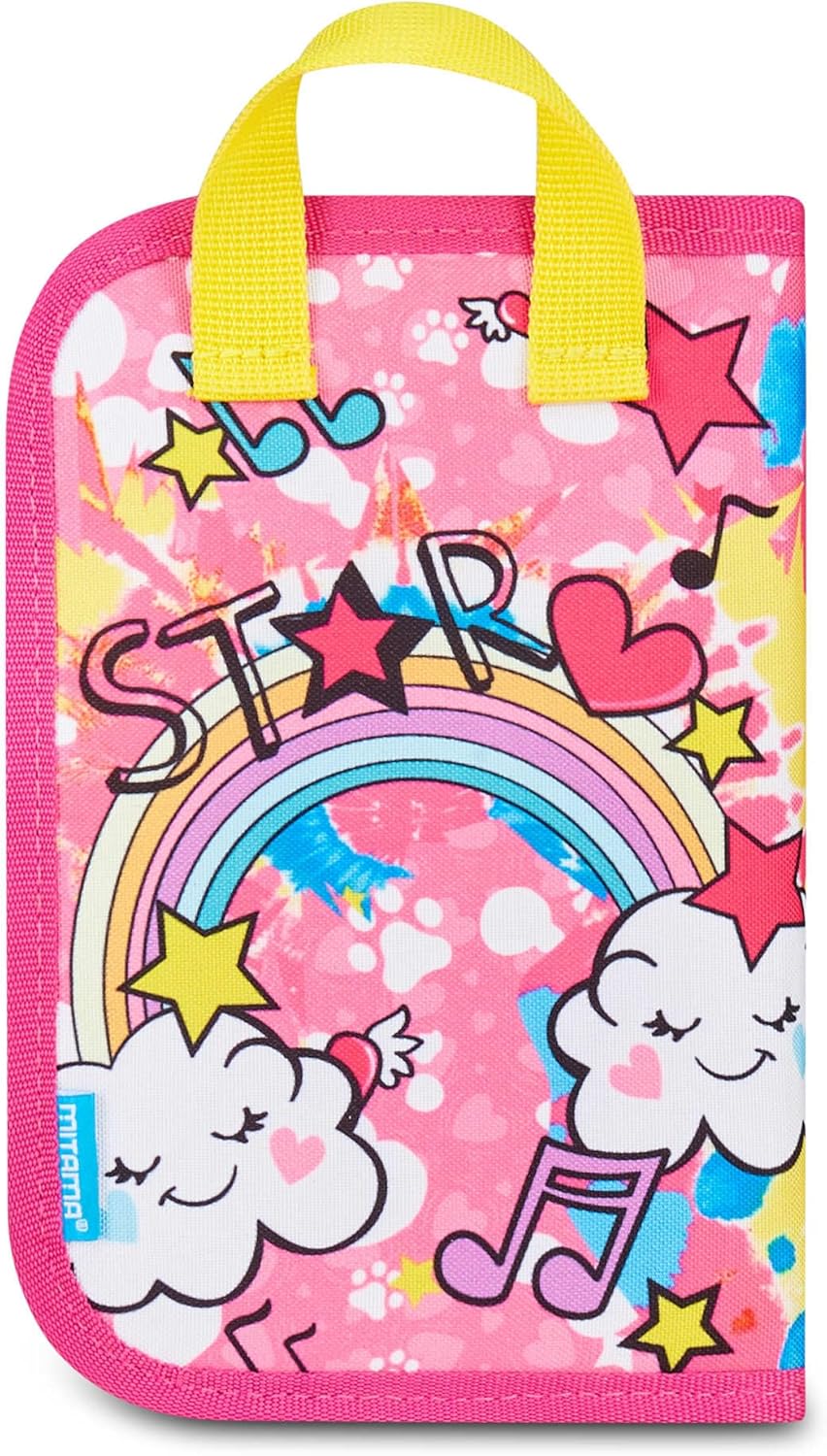 Thumbnail 3 de Mitama Trousse Scolaire 4 Fermetures Éclair Fuchsia – Triple Compartiment avec Stylets et Crayons pour École Primaire