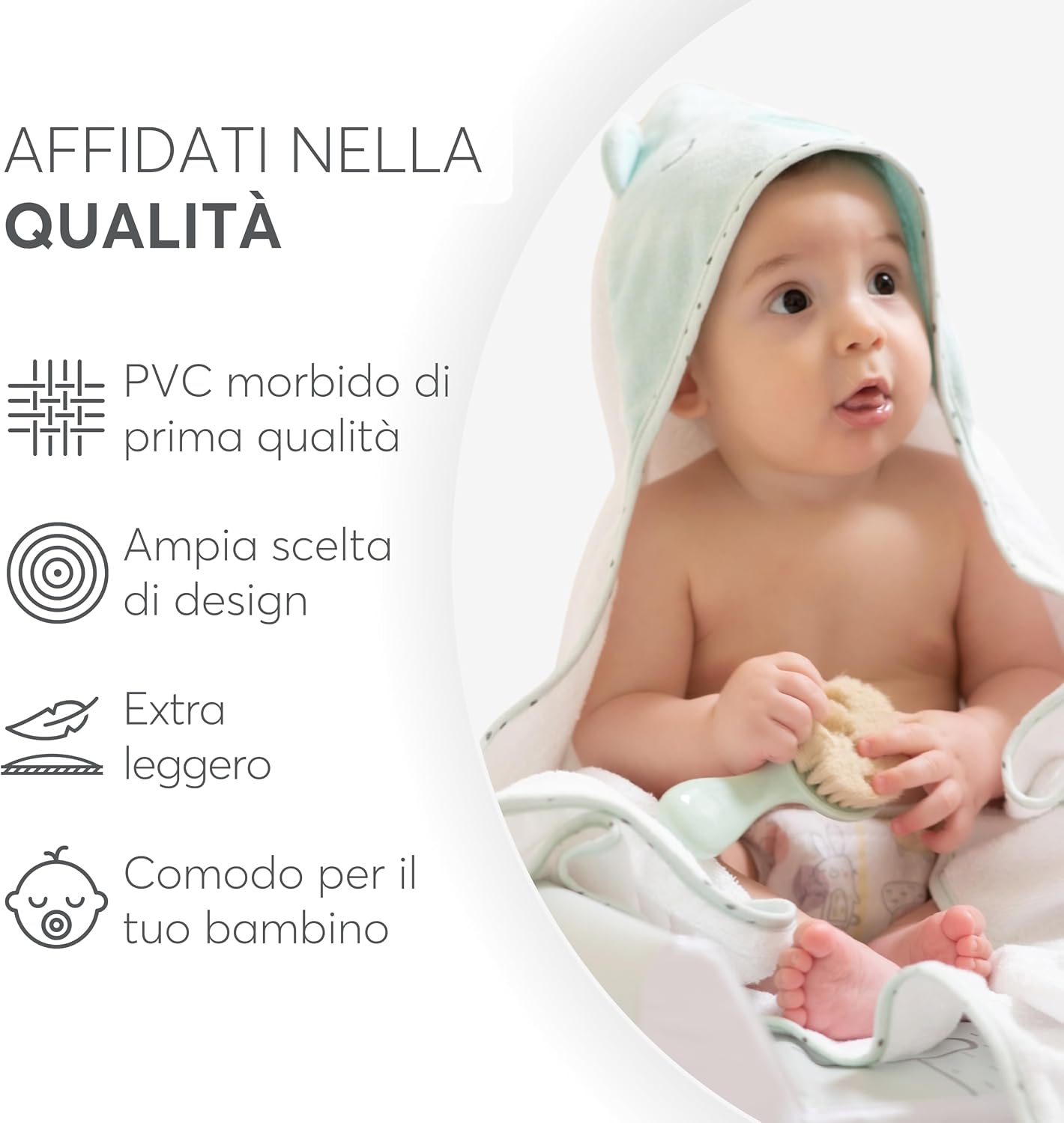 Detalle 2 de KikkaBoo Fasciatoio portatile 80x50 cm 👶