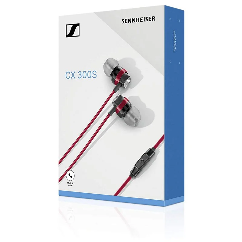 Thumbnail 1 de Sennheiser CX 300S auriculares rojos con micrófono y control remoto