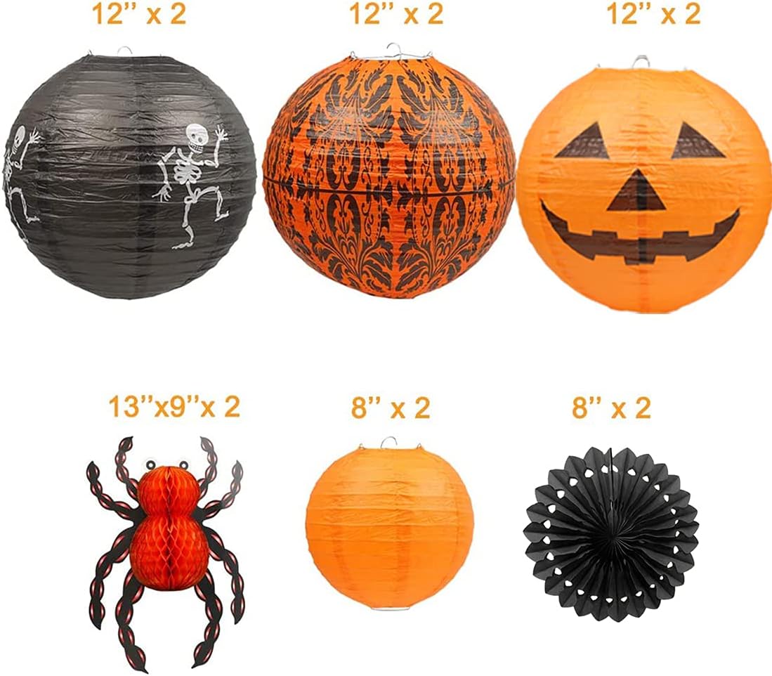 Detalle 1 de UNIQOOO Halloween hanging decorations 12-piece set
