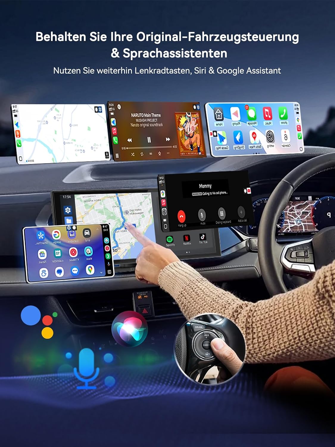 Detalle 2 de Spedal Wireless CarPlay/Android Auto Adapter 323P (Plug & Play, ab 2016, Dual-Band WLAN)