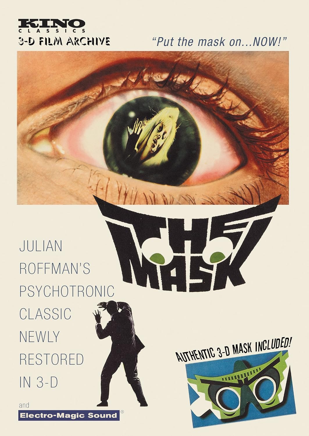 Detalle de The Mask 3-D DVD, NTSC Horror Film with Psychedelic Visions