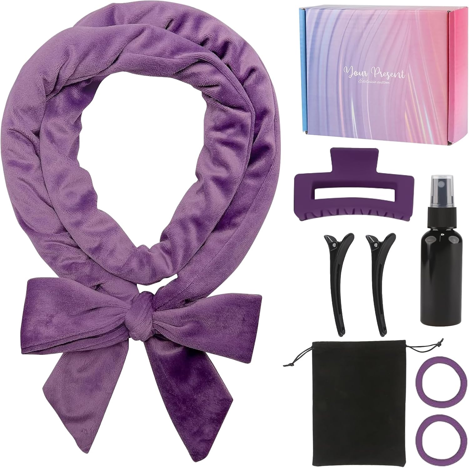 Anei Boucle Sans Chaleur, bigoudis violet
