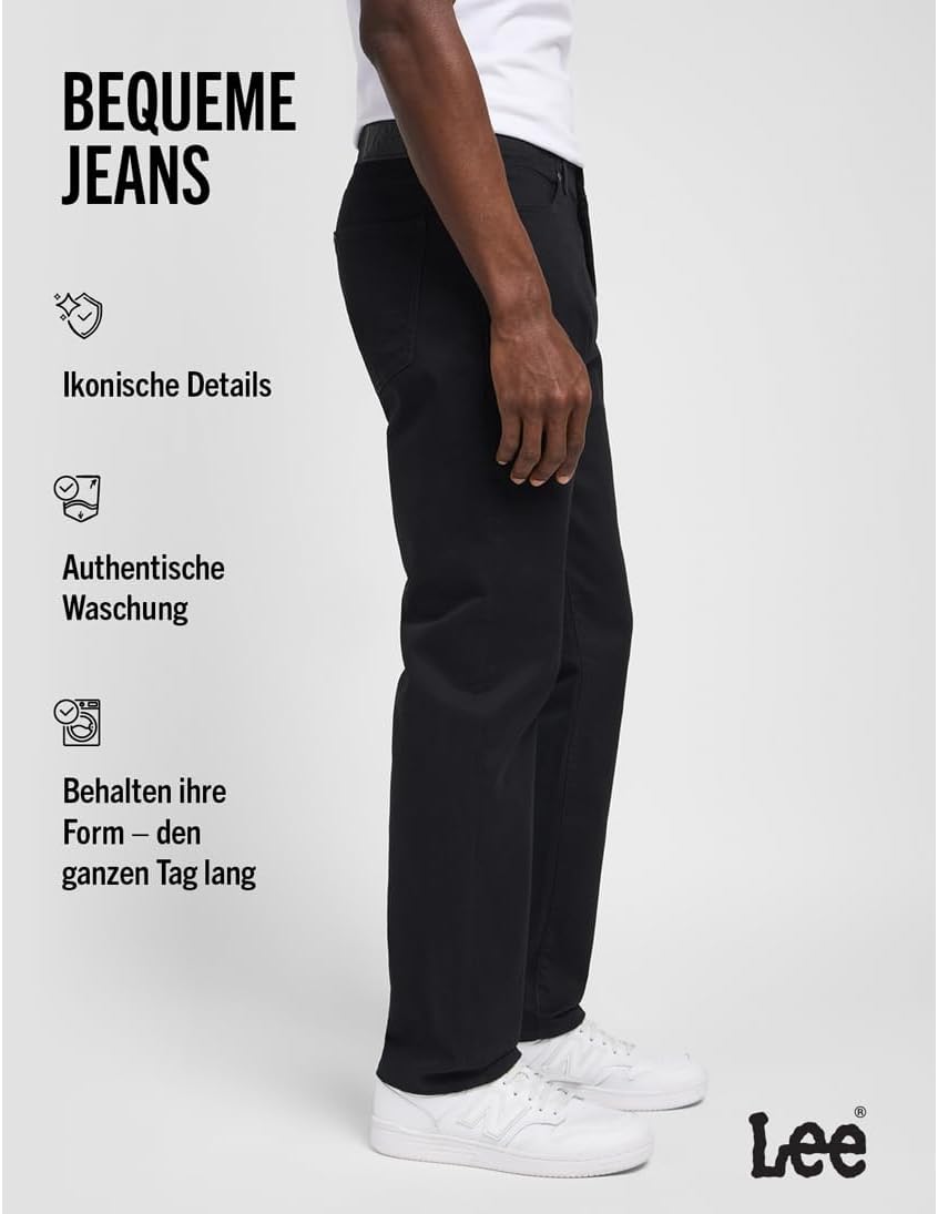 Detalle 2 de Lee Herren Jeans Straight Fit Xm – Zeitlose Straight-Jeans mit moderner Silhouette