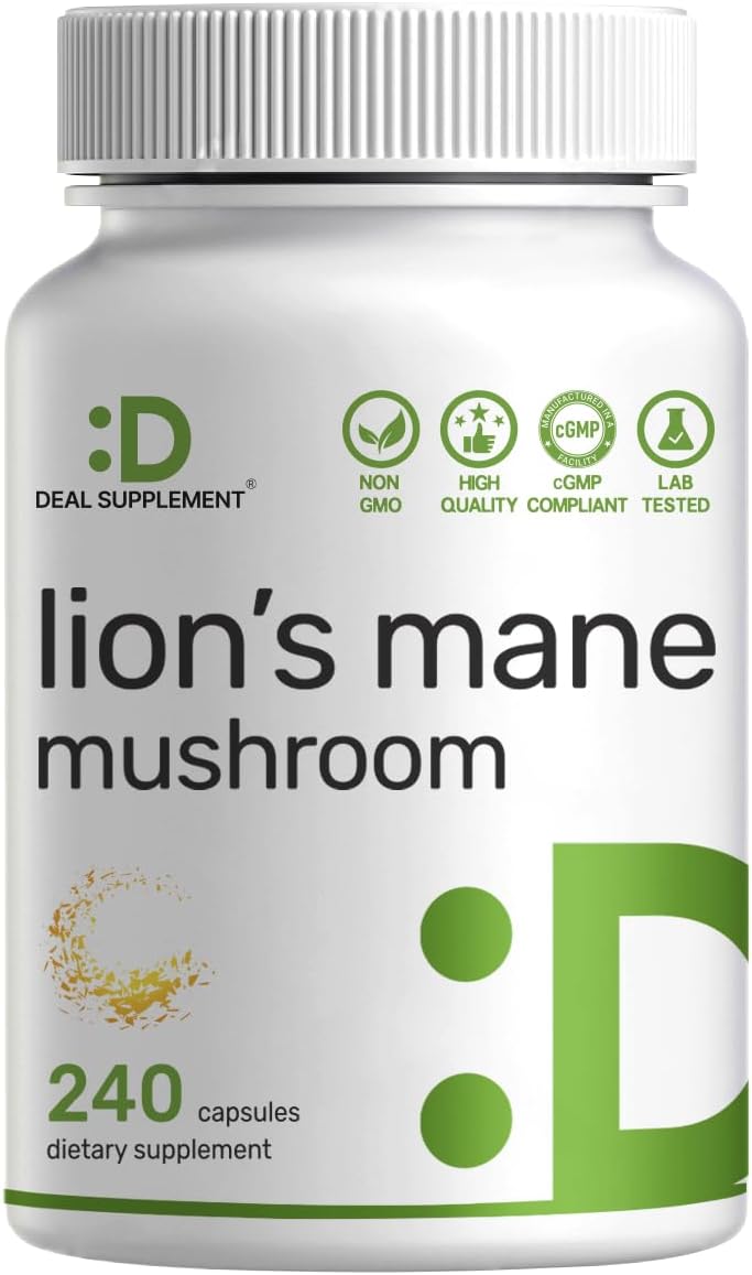 Detalle de DEAL SUPPLEMENT Lion’s Mane Capsules, 240 Capsules