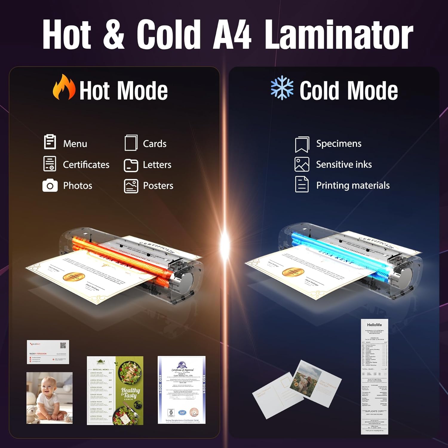 Detalle de OidoZac A4 Laminator 4 in 1