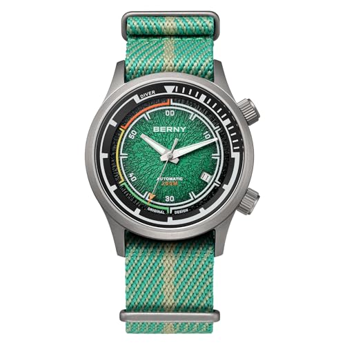 Thumbnail 7 de BERNY Automatic Diving Watch for Men with ST1612 Movement