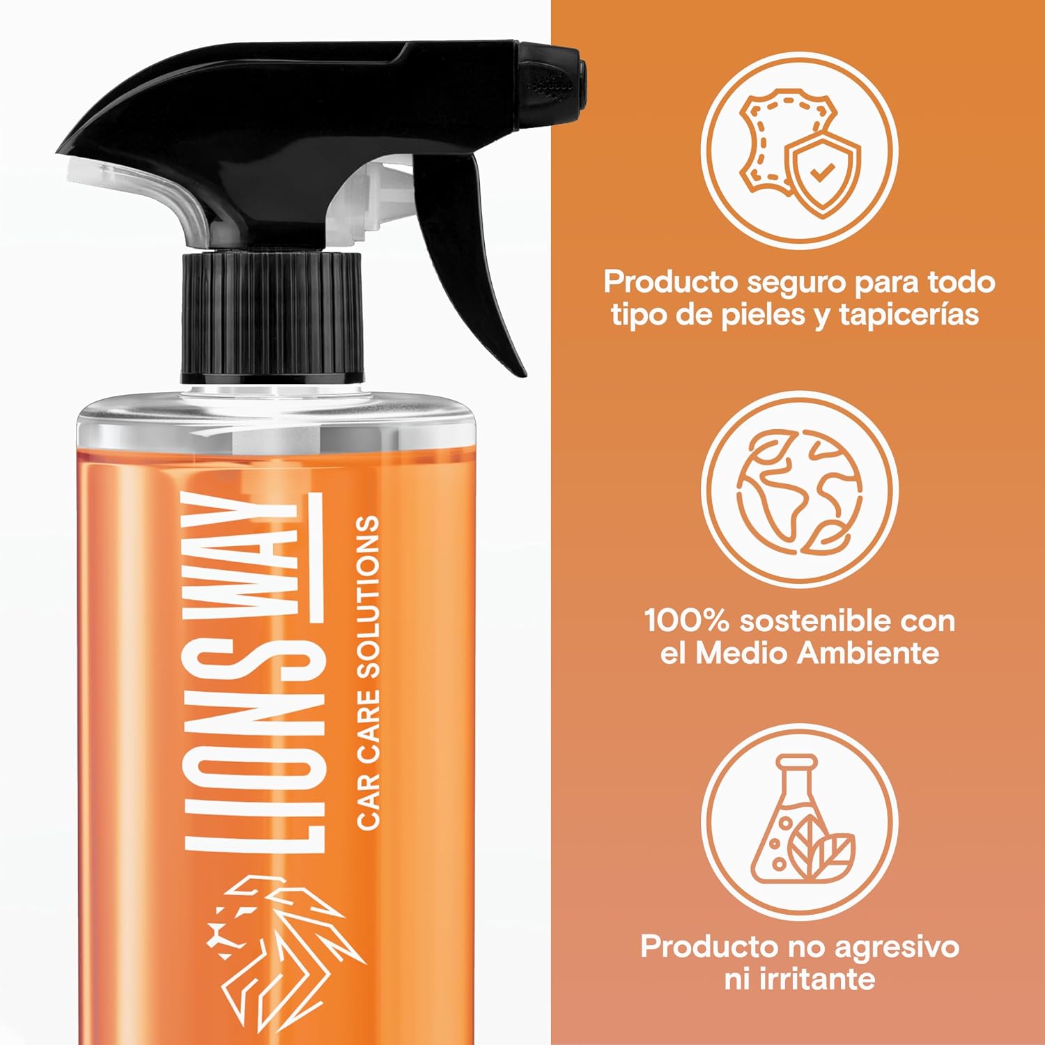 Detalle 2 de LionsWay Limpiador Salpicaderos 500 ml