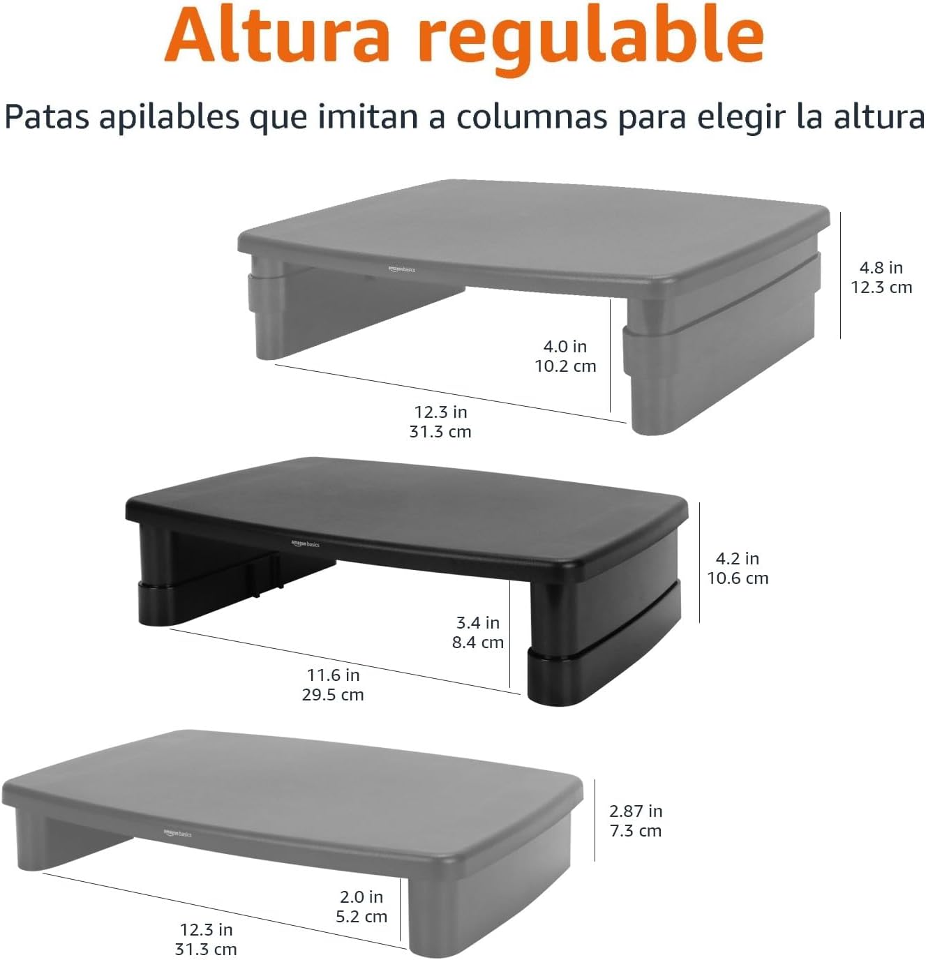 Thumbnail 4 de Amazon Basics Soporte de Escritorio Ajustable para Monitor