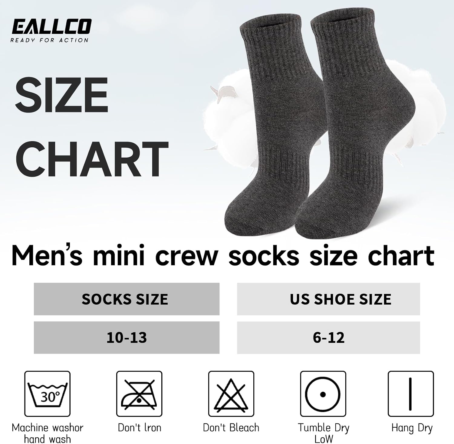 Detalle de eallco Men's Ankle Socks, Cotton