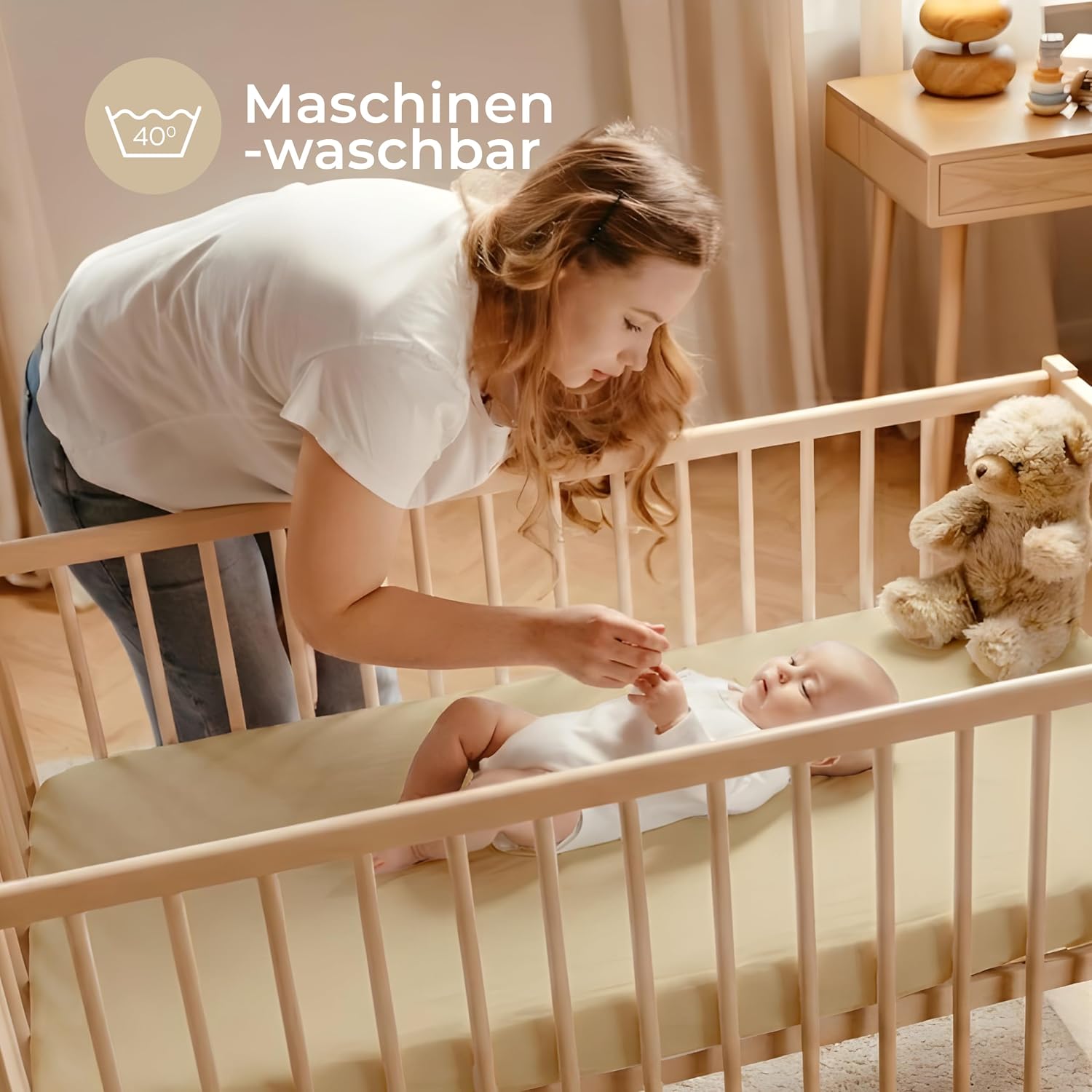 Thumbnail 6 de Dreamzie Spannbettlaken 70x140 cm Babybett