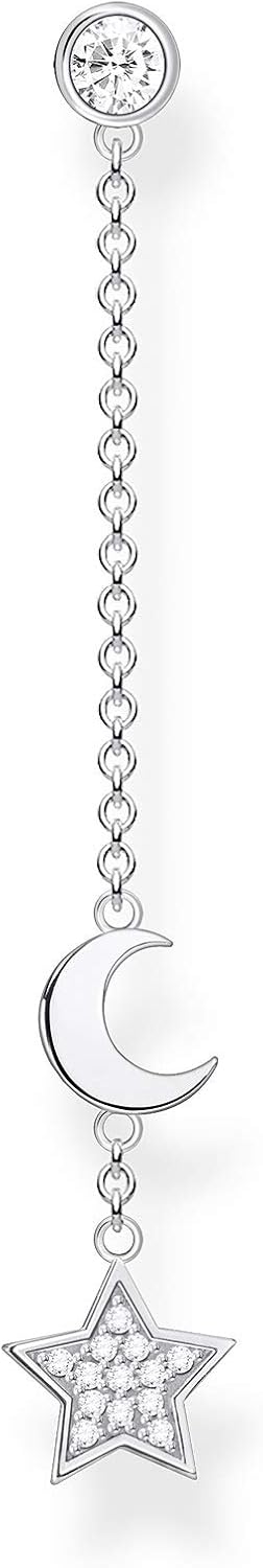 Thumbnail 1 de Thomas Sabo Einzel-Ohrring Stern & Mond aus 925 Sterling Silber (H2151)