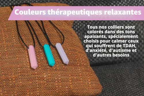 Detalle de Tilcare Chew Chew – Collier à mâcher en silicone, lot de 8
