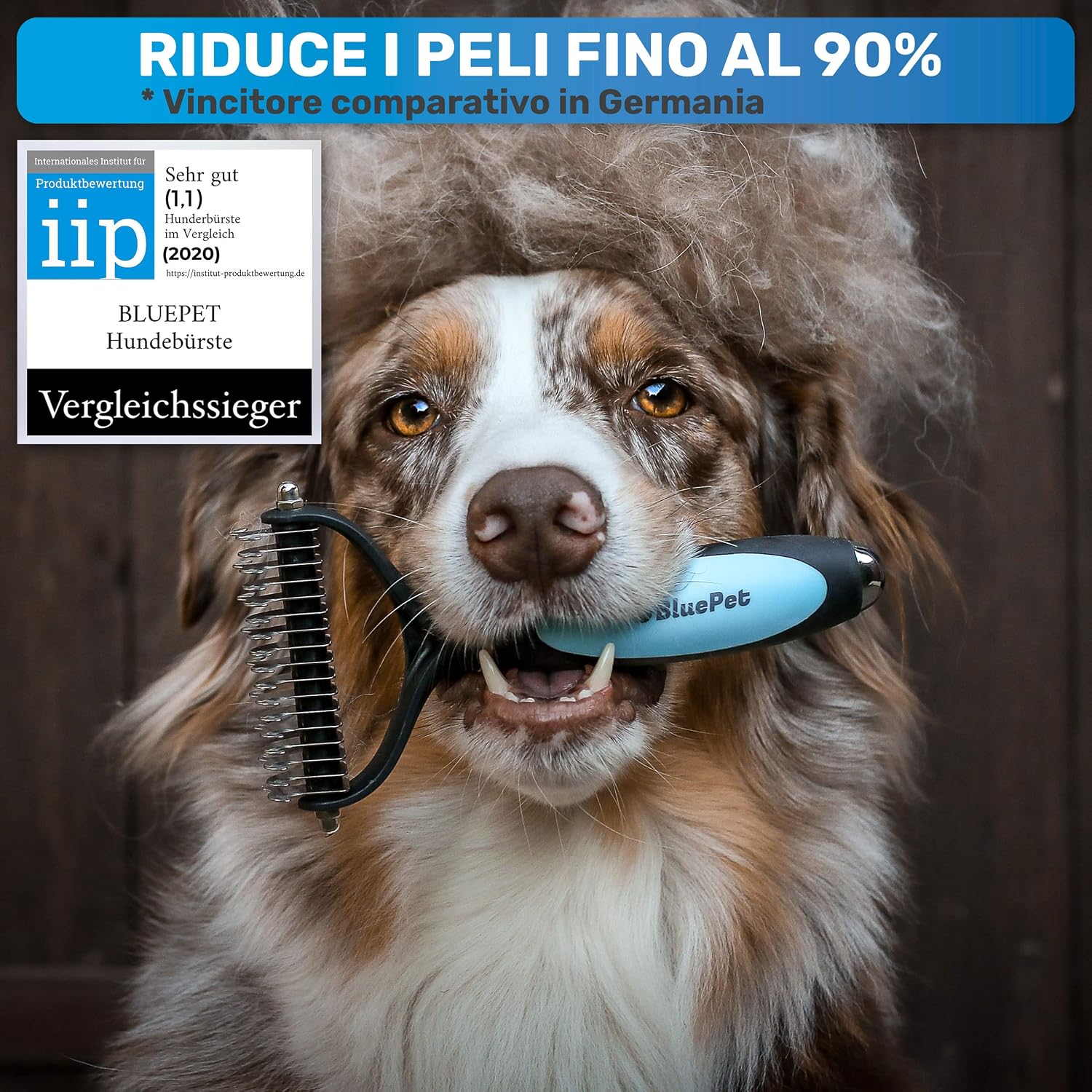 Detalle de BluePet Spazzola M-L per cani e gatti