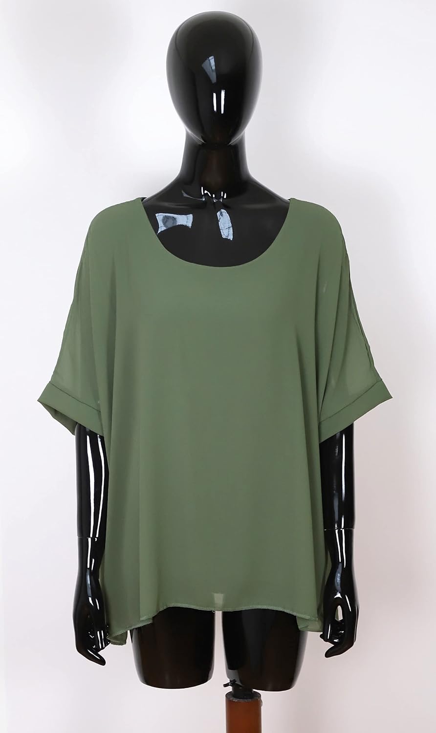 Detalle de Van Der Rich Bluse aus Mousseline mit Innenfutter – Damen