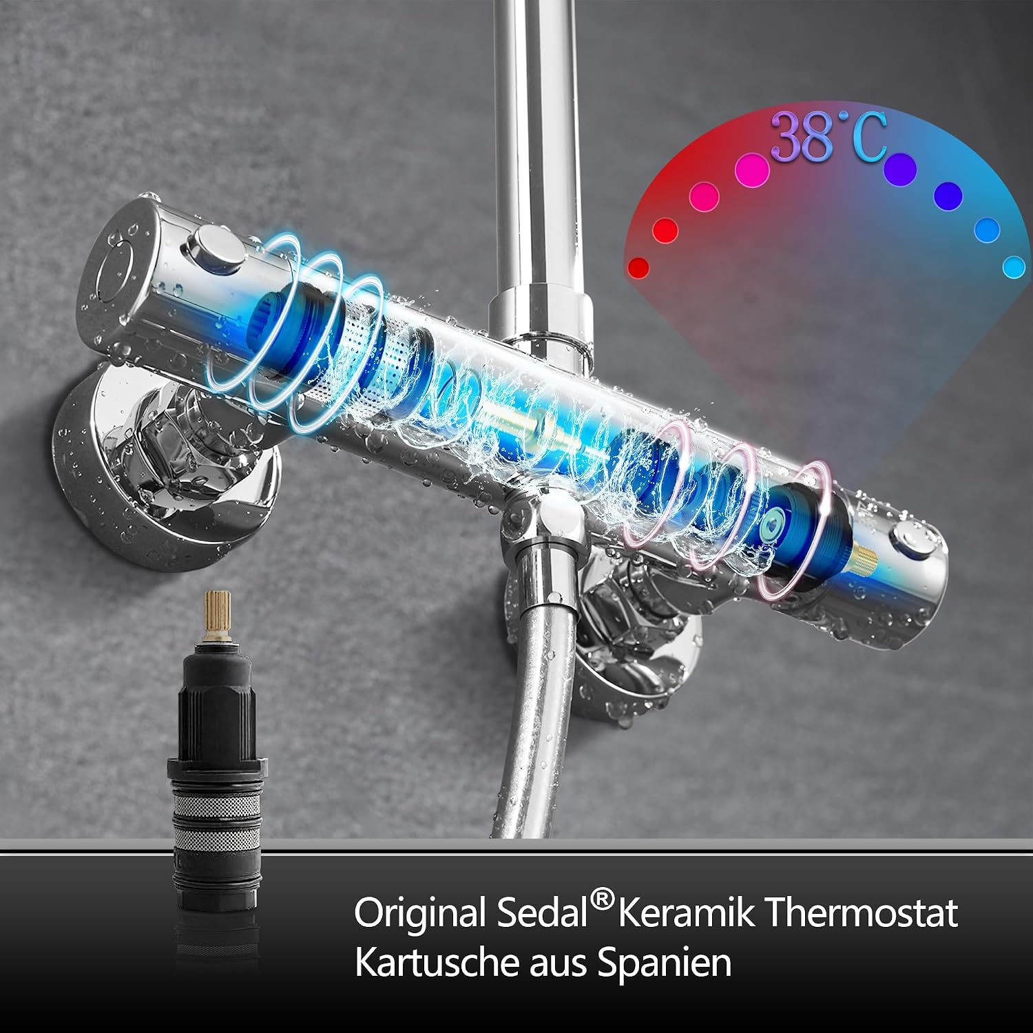 Thumbnail 3 de Görbach Regendusche Duschsystem 30x30 Edelstahl