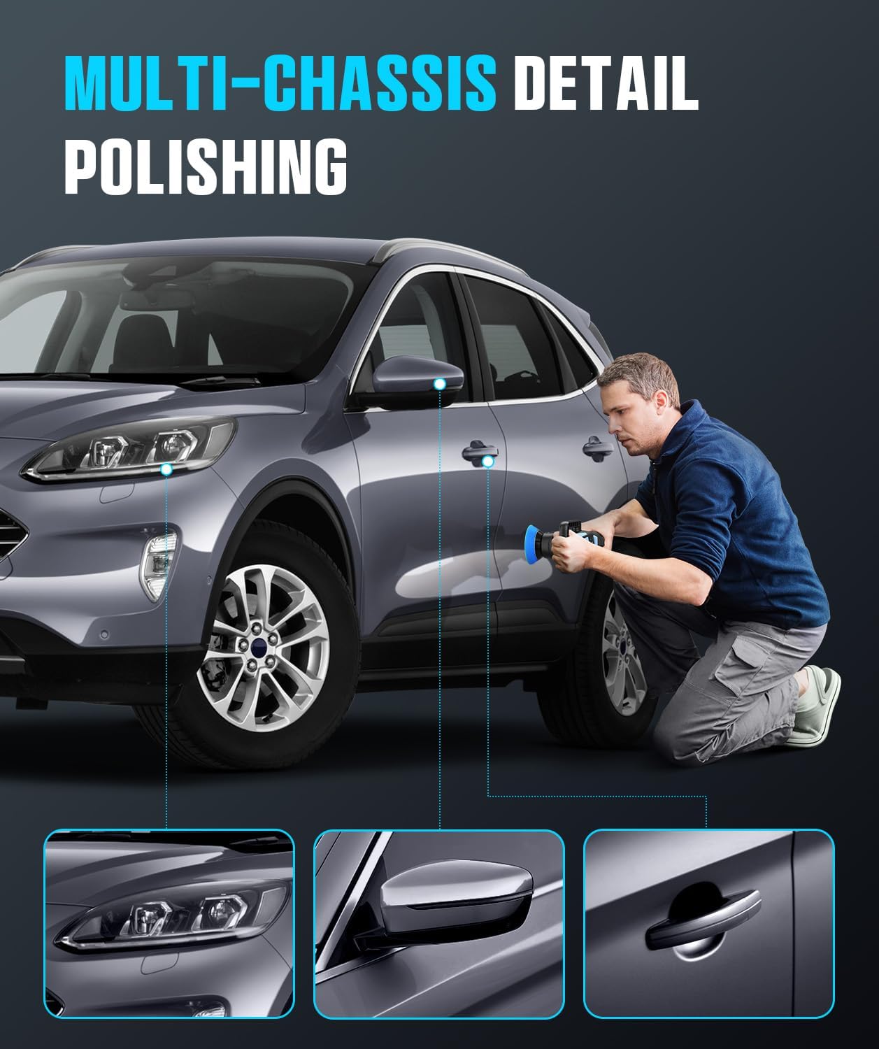 Thumbnail 1 de RAYBAO Mini Polisher (2in/3in) 750W random orbital car polisher and buffer