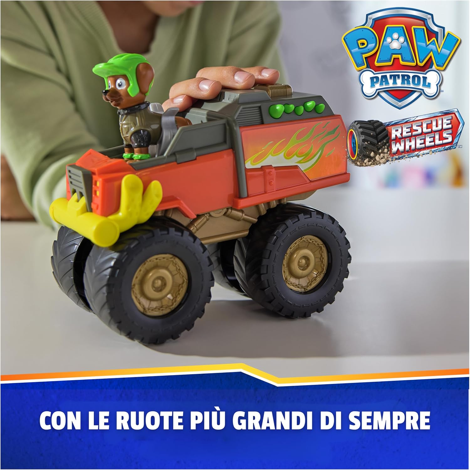 Detalle de Paw Patrol Rescue Wheels: Veicolo Boomer con Figura Collezionabile