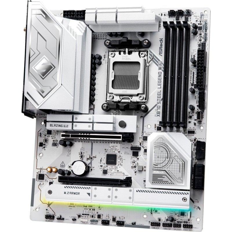 Detalle de ASRock X870 STEEL LEGEND WiFi: placa base robusta para gaming y productividad