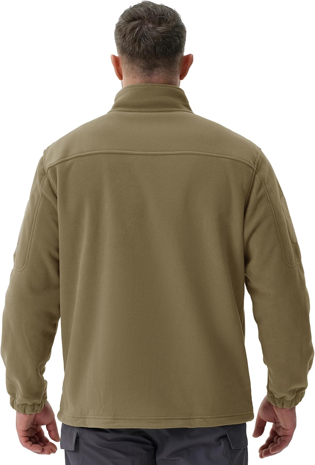 Detalle 2 de TACVASEN Herren Militär Outdoor Fleecejacke Warme Fleecejacke