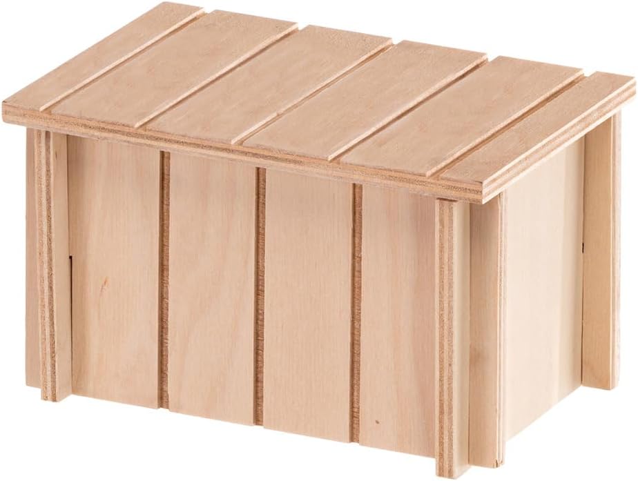 Detalle de Ferplast Casetta per Criceti, Gerbilli e Topolini SIN 4642 in legno FSC®, ventilata e montaggio senza attrezzi