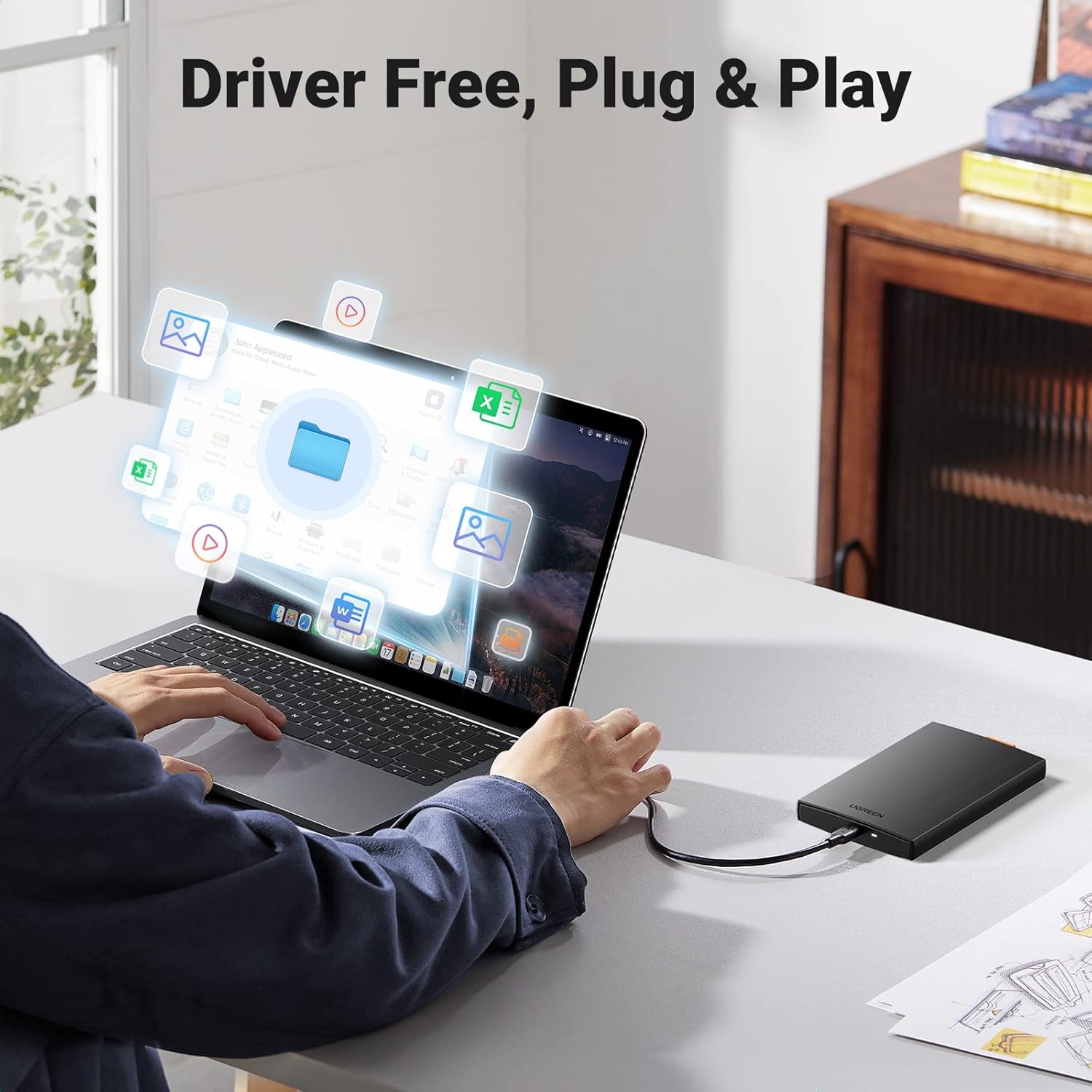 Thumbnail 5 de UGREEN 2.5 Inch Enclosure 6Gbps USB‑C