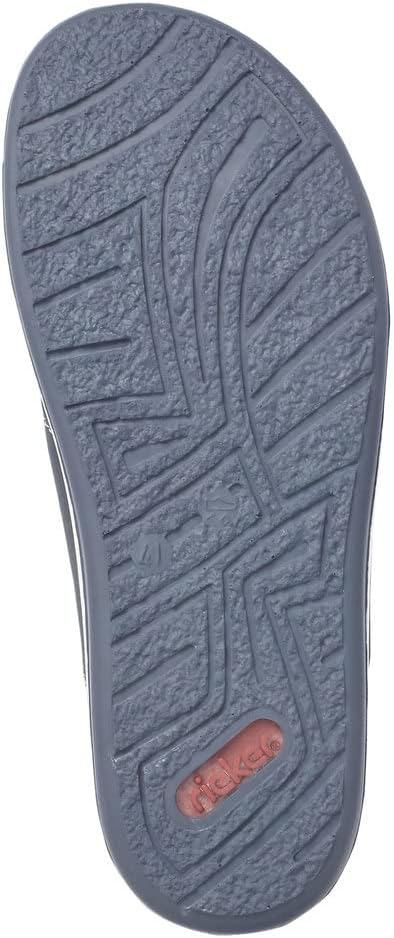 Detalle de Rieker 25199-43 Herren Pantolette Synthetik grau