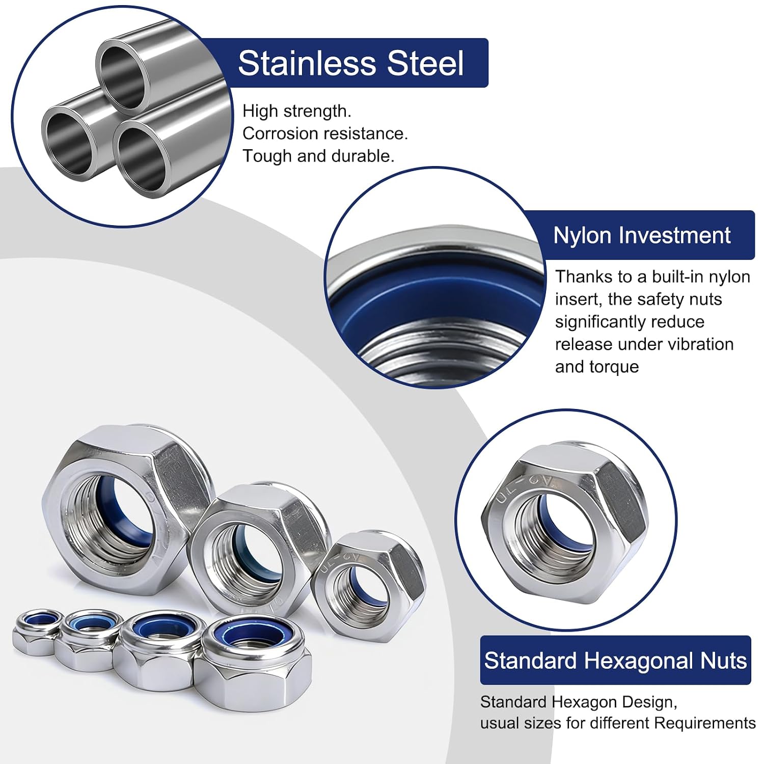 Thumbnail 2 de Rezolite 252 PCS Locknuts Kit