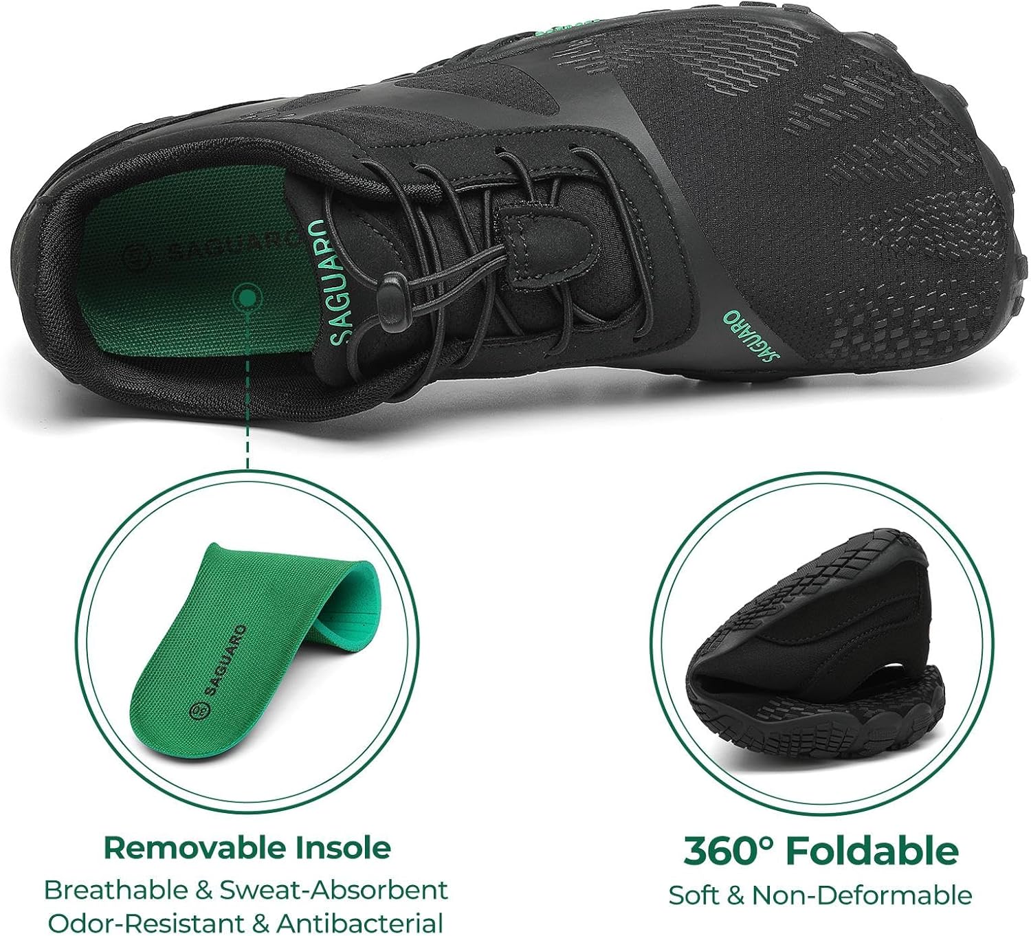 Thumbnail 3 de SAGUARO Zapatillas Barefoot Mujer Trail Ligera