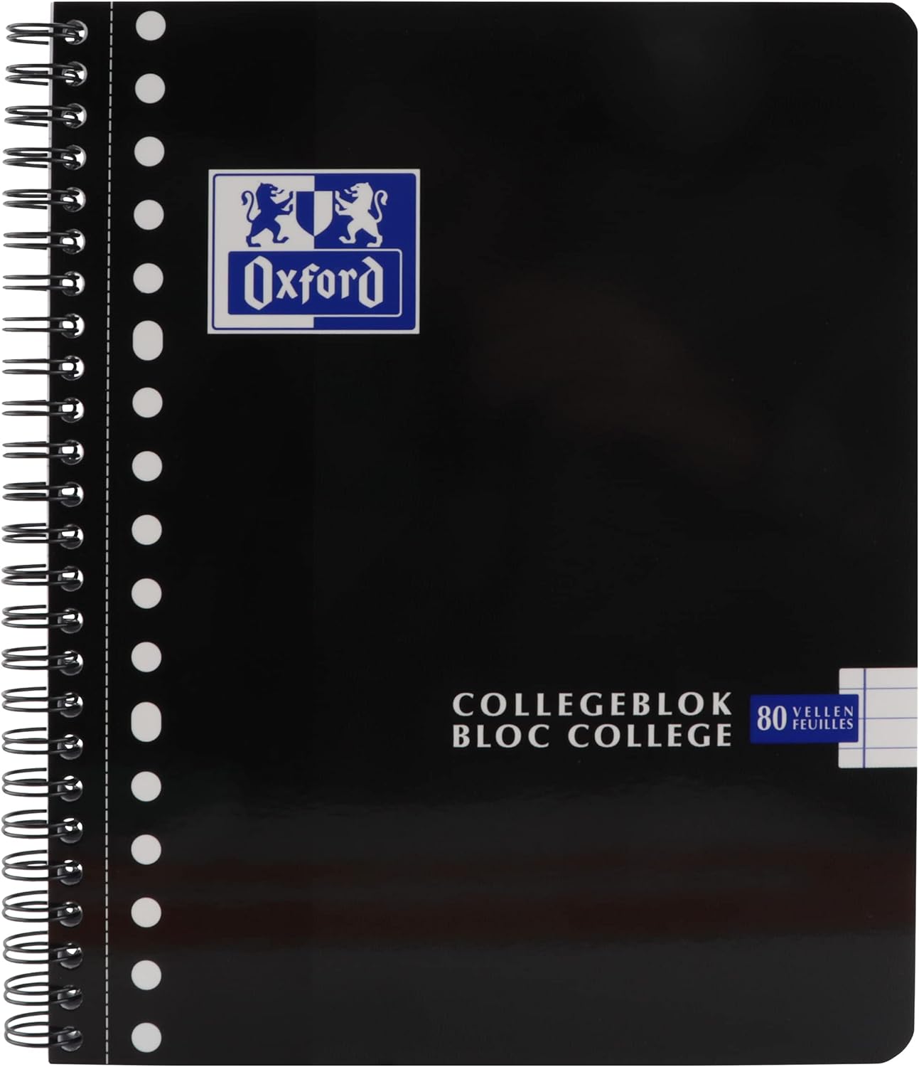 Detalle 2 de Oxford 400075588 collegeblokken A5+ gelinieerd, 90 g Optik Paper, 5 stuks