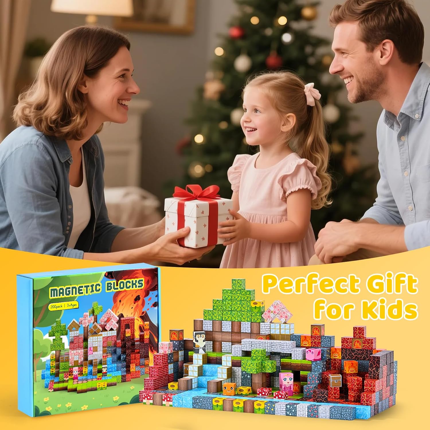 Thumbnail 6 de Hopfrog Magnetic Blocks 200‑Piece Set