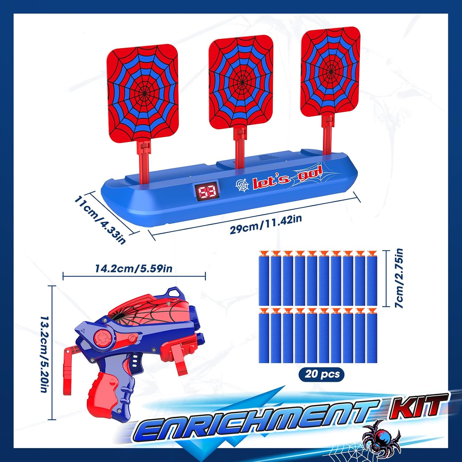 Thumbnail 5 de Electronic Digital Target for Nerf 3-9 Years