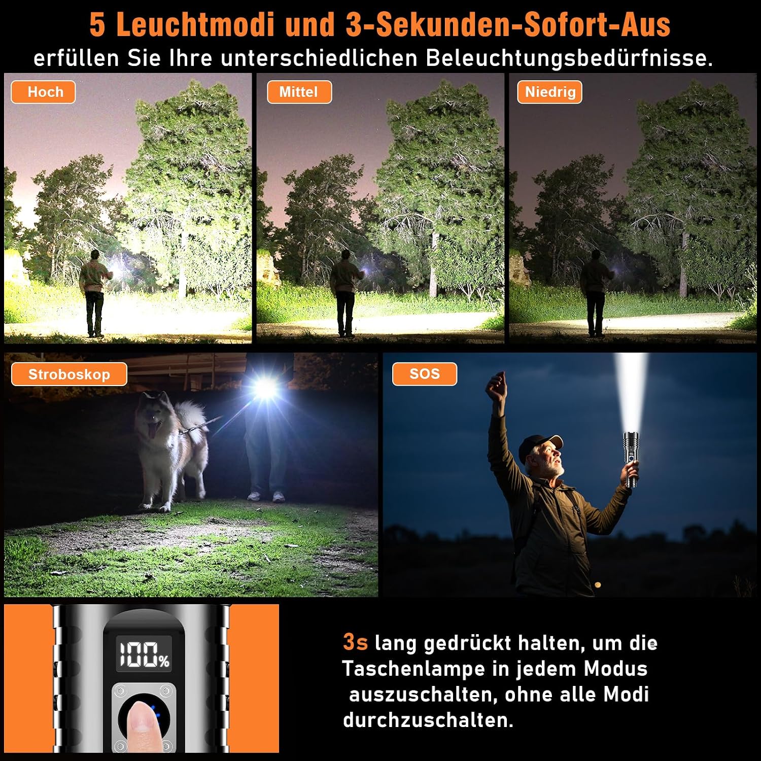Thumbnail 6 de Shadowhawk S1695 LED Taschenlampe