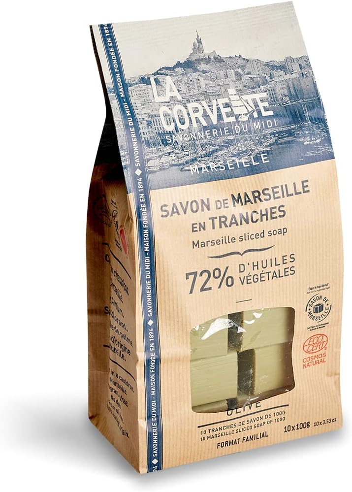 Thumbnail 4 de La Corvette Sapone Marsiglia all'Olio d'Oliva – Sacchetto da 10 saponette da 100 g (1000 g totali), senza profumazione