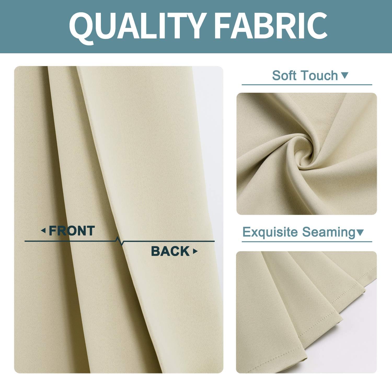 Thumbnail 2 de ChrisDowa 70-inch Blackout Curtains, 2 Panels 🪟