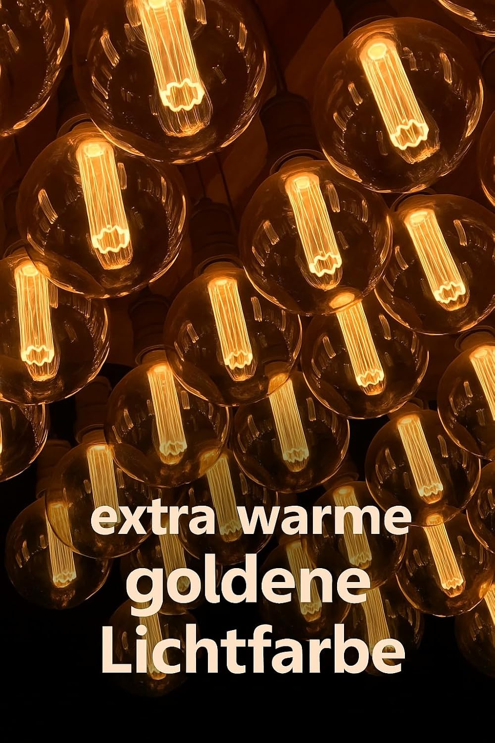 Thumbnail 6 de greenandco E27 LED Vintage Glühbirne A60 „Edison“ – extra warmweiß 1.800 K, flimmerfrei, nicht dimmbar (gold, 2 W)