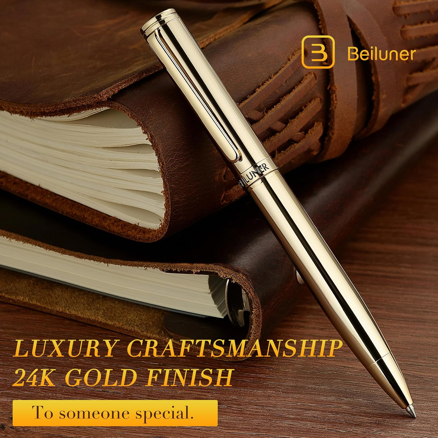 Detalle de BEILUNER Gel Pen, 24K Gold-Plated