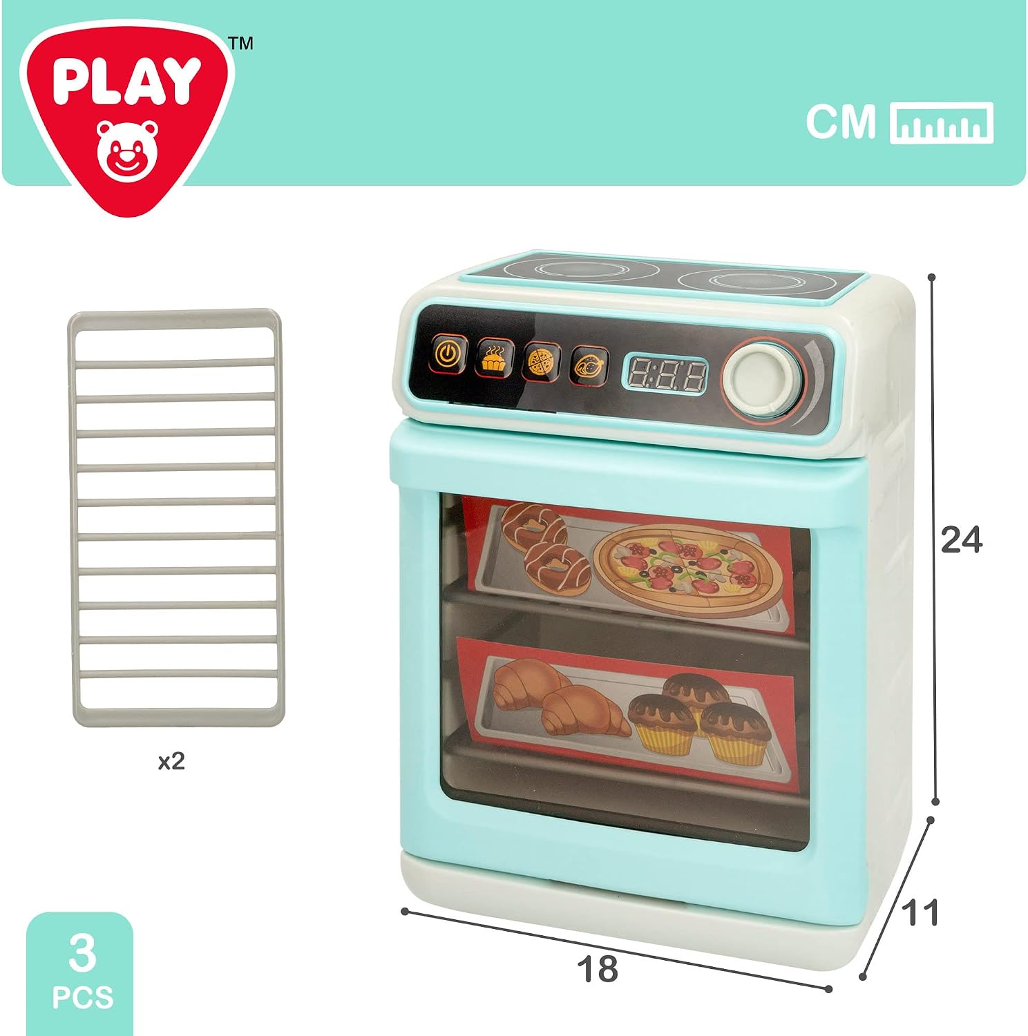 Thumbnail 5 de ColorBaby 46901 Play toy oven with lights, sounds and removable trays